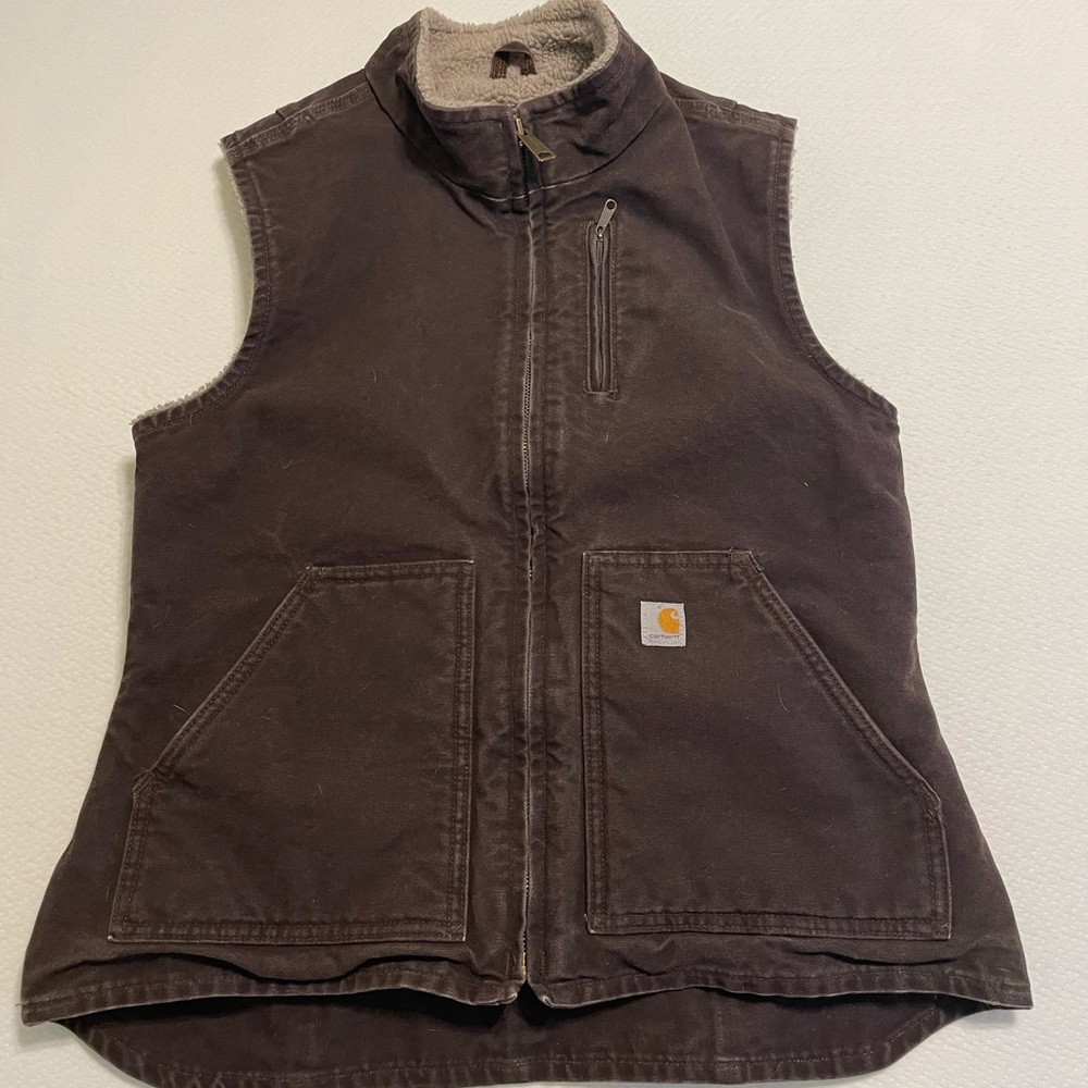 Women’s Carhartt Vest, Medium, Brown